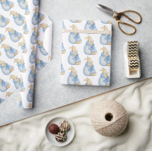 Peter Rabbit Mama & Baby Bunny Waterverf Cadeaupapier