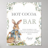 Peter Rabbit Meisje Baby shower Hot Cacao Bar Poster (Voorkant)