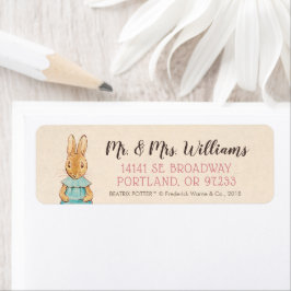 Peter Rabbit | MeisjesBaby shower Etiket