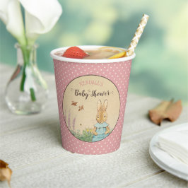 Peter Rabbit | MeisjesBaby shower Papieren Bekers