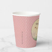 Peter Rabbit | MeisjesBaby shower Papieren Bekers (Rechts)