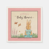 Peter Rabbit | MeisjesBaby shower Servet (Voorkant)