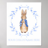 Peter Rabbit met naam van het kind gepersonaliseer Poster (Voorkant)