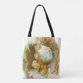 “Peter Rabbit met Winterparaplu” van Beatrix Pot Tote Bag (Achterkant)