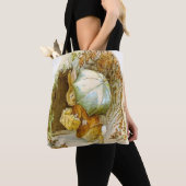 “Peter Rabbit met Winterparaplu” van Beatrix Pot Tote Bag (Dichtbij)