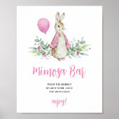 Peter Rabbit Mimosa Bar Poster (Voorkant)