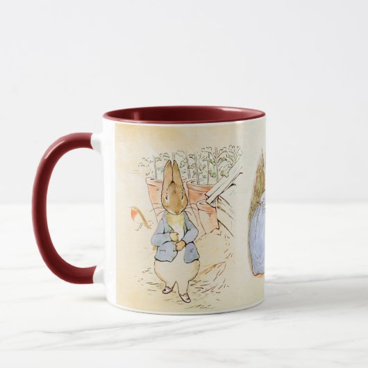 Peter Rabbit mix Two-Tone Coffee Mok (Links)