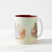 Peter Rabbit mix Two-Tone Coffee Mok (Voorkant rechts)