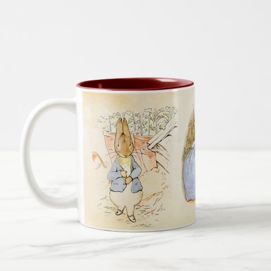 Peter Rabbit mix Two-Tone Coffee Mok (Links)