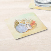 Peter Rabbit (moeder) Kartonnen Onderzetters (Schuin)