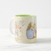 Peter Rabbit (moeder) Tweekleurige Koffiemok (Voorkant links)