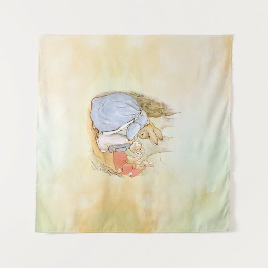 Peter Rabbit (moeder) Wandkleed (Voorkant (horizontaal))