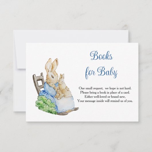 Peter Rabbit Mommy Books For Baby RSVP Card (Voorkant)