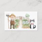 Peter Rabbit Mr McGregor Garden Baby shower Informatiekaartje (Achterkant)