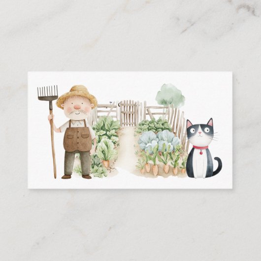 Peter Rabbit Mr McGregor Garden Baby shower Informatiekaartje (Achterkant)