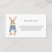 Peter Rabbit Mr McGregor Garden Baby shower Informatiekaartje (Voorkant)