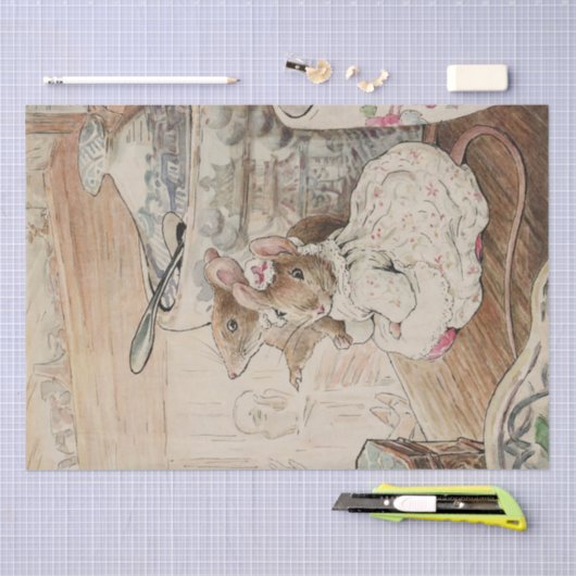 Peter Rabbit (muizen) Weefselpapier Tissuepapier (Craft)