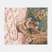 Peter Rabbit (muizennaald met schroefdraad) Fleece Deken (Voorkant (Horizontaal))