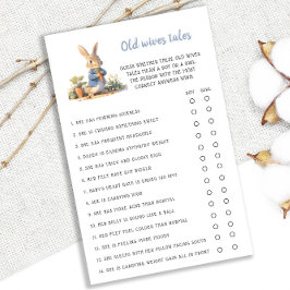 Peter Rabbit Old Wives Tales Baby shower spel