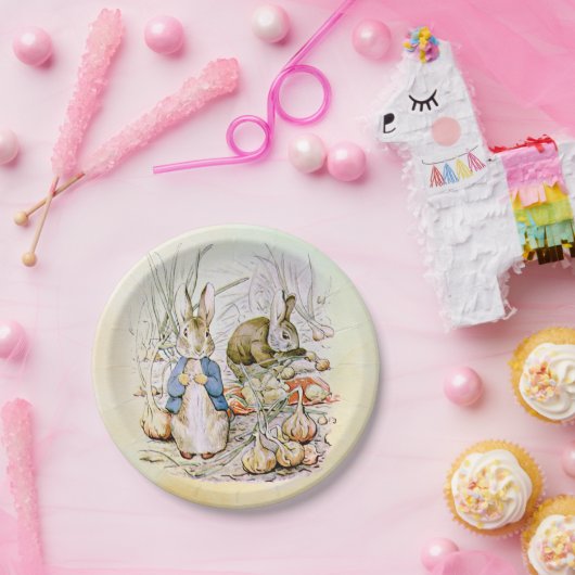 Peter Rabbit Onions Paper Borden Papieren Bordje (Feest)