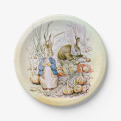Peter Rabbit Onions Paper Borden Papieren Bordje (Voorkant)