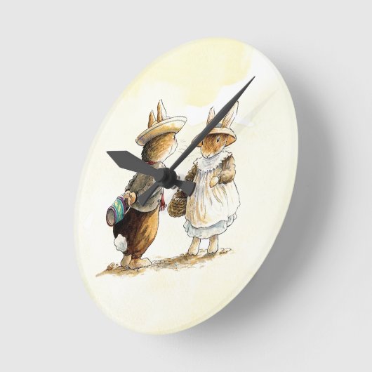 Peter Rabbit (paar) Ronde Klok (Hoek)