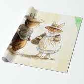 Peter Rabbit (paar) Weefselpapier Cadeaupapier (Uitgerold)