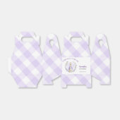 Peter Rabbit Paarse Baby shower Bedankdoosjes (Uitgevouwen)