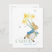 Peter Rabbit | Paaswensen Feestdagenkaart (Voorkant / Achterkant)