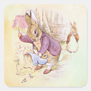 Peter Rabbit (pap) Square Sticker