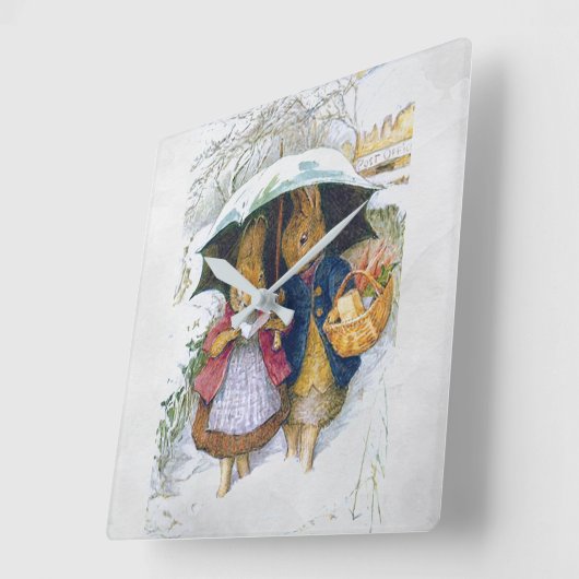 Peter Rabbit (paraplu) Vierkante Klok (Hoek)