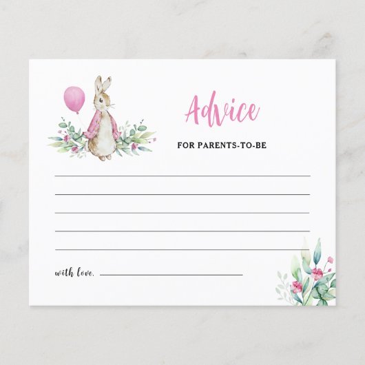 Peter Rabbit Parents-to-be Advice Kaart (Voorkant)