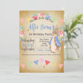 Peter Rabbit Party Uitnodigingen (Staand voorkant)