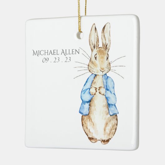 Peter Rabbit Persoonlijke Baby Keramisch Ornament (Links)