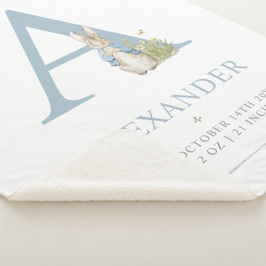 Peter Rabbit | Persoonlijke brief A Sherpa Deken (3/4)