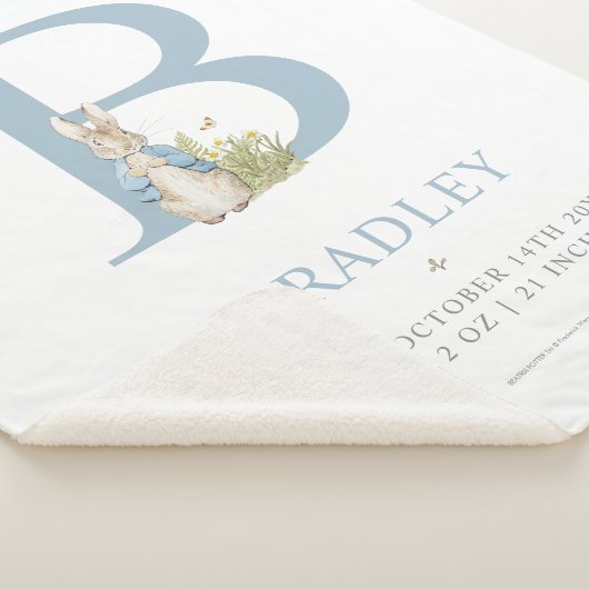 Peter Rabbit | Persoonlijke brief B Sherpa Deken (3/4)