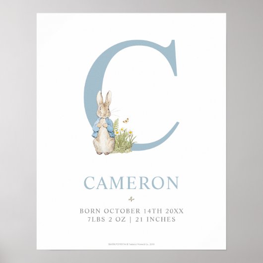 Peter Rabbit | Persoonlijke brief C Poster (Voorkant)