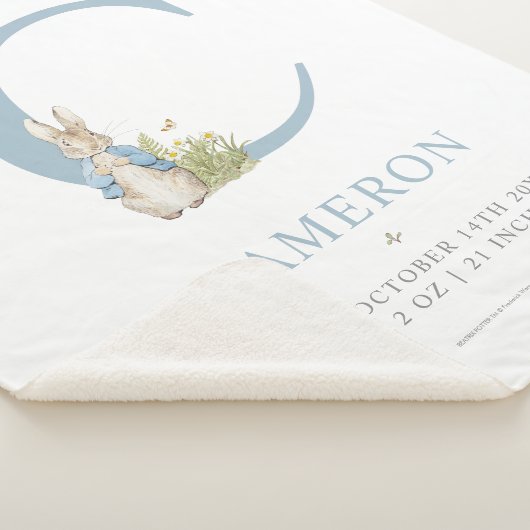 Peter Rabbit | Persoonlijke brief C Sherpa Deken (3/4)