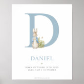 Peter Rabbit | Persoonlijke brief D Poster (Voorkant)