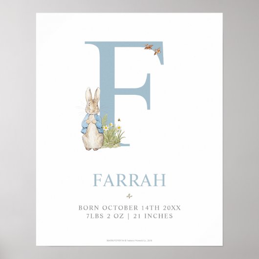 Peter Rabbit | Persoonlijke brief F Poster (Voorkant)