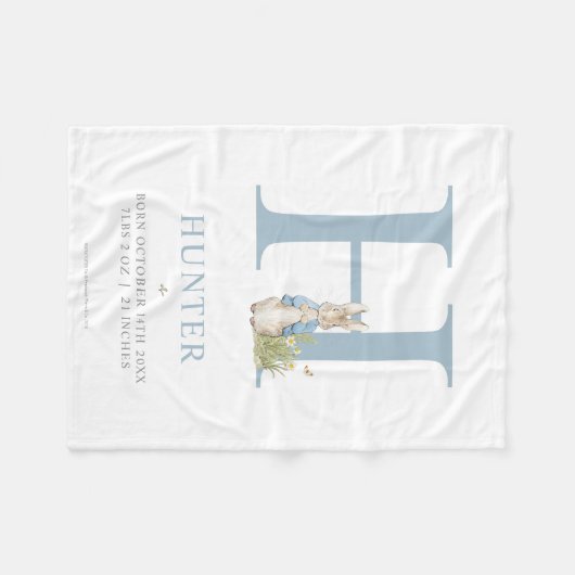Peter Rabbit | Persoonlijke brief H Fleece Deken (Voorkant (Horizontaal))