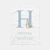 Peter Rabbit | Persoonlijke brief H Fleece Deken (Voorkant)