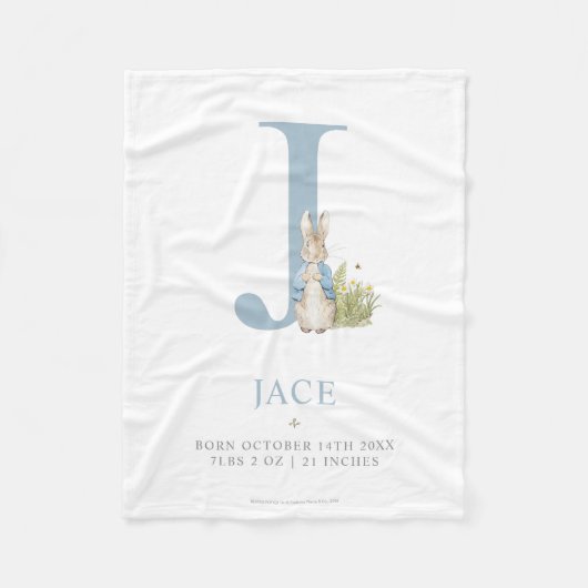 Peter Rabbit | Persoonlijke brief J Fleece Deken (Voorkant)
