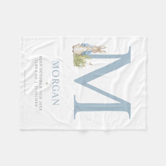 Peter Rabbit | Persoonlijke brief M Fleece Deken (Voorkant (Horizontaal))