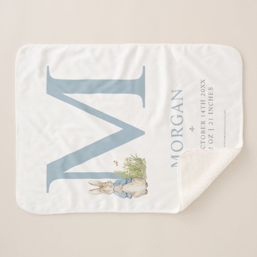 Peter Rabbit | Persoonlijke brief M Sherpa Deken (Voorkant (horizontaal))