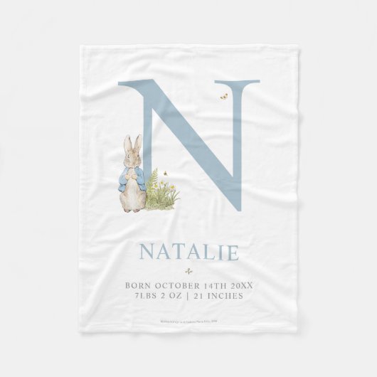 Peter Rabbit | Persoonlijke brief N Fleece Deken (Voorkant)