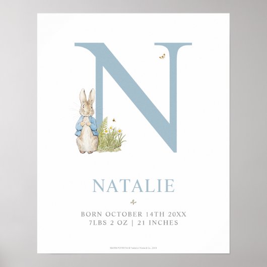 Peter Rabbit | Persoonlijke brief N Poster (Voorkant)
