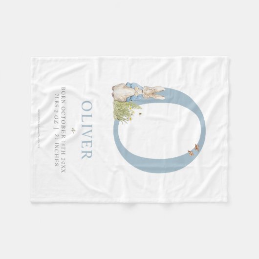 Peter Rabbit | Persoonlijke brief O Fleece Deken (Voorkant (Horizontaal))