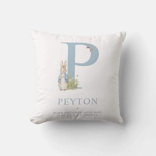 Peter Rabbit | Persoonlijke brief P Kussen (Voorkant)