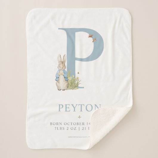 Peter Rabbit | Persoonlijke brief P Sherpa Deken (Voorkant)